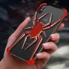 Spiderman Metal Border Phone Case For iPhone XS MAX XR X Marvel Shockproof Protective Cases Cover For iPhone 7 8 Plus Coque