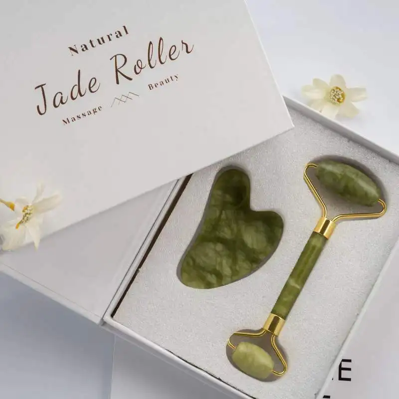 

Wholesale Royal 100% Natural jaderoller massage single head green small jade roller for eye
