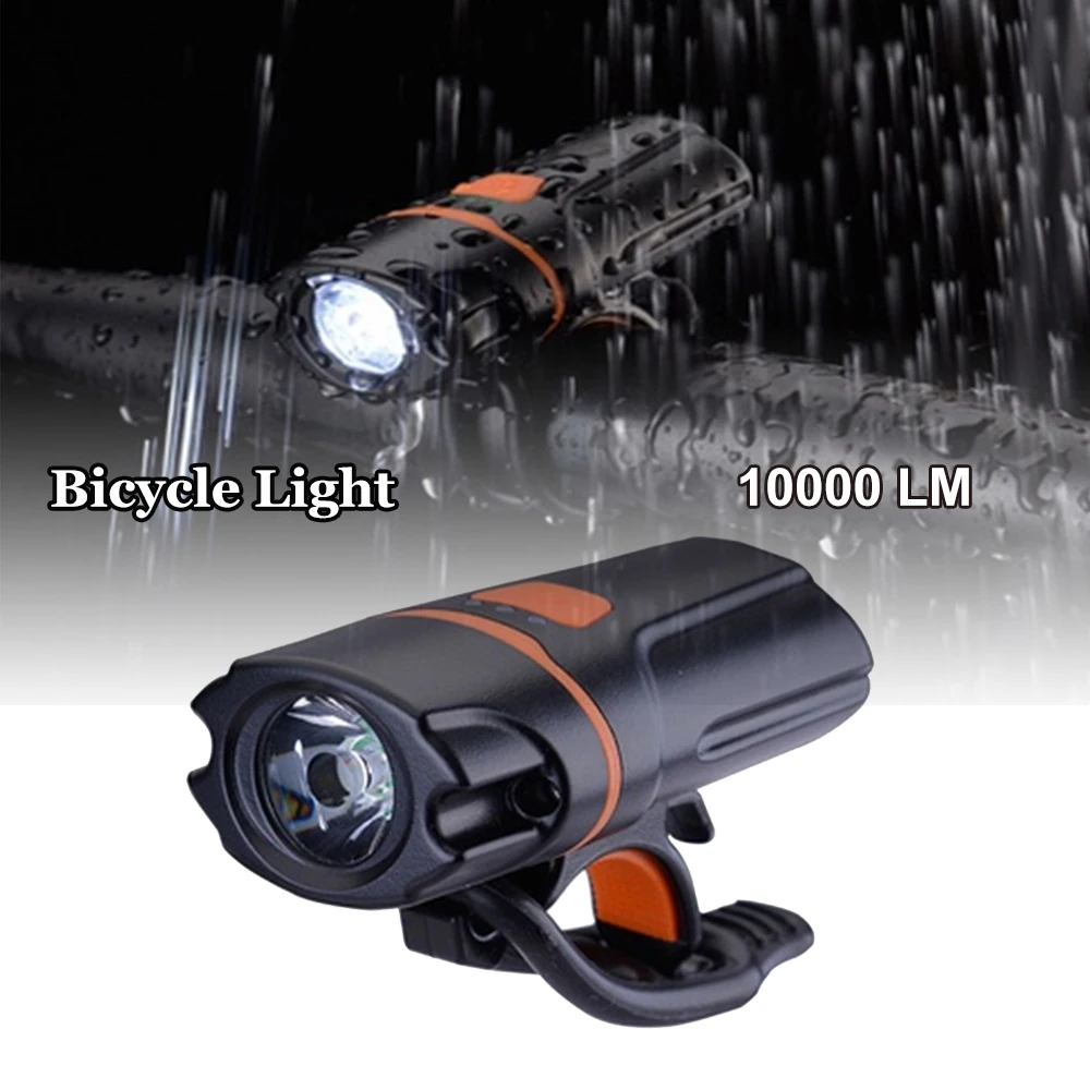 

10000LM IP6 waterproof bicycle light USB charging light super bright bicycle flashlight headlight night riding lighting