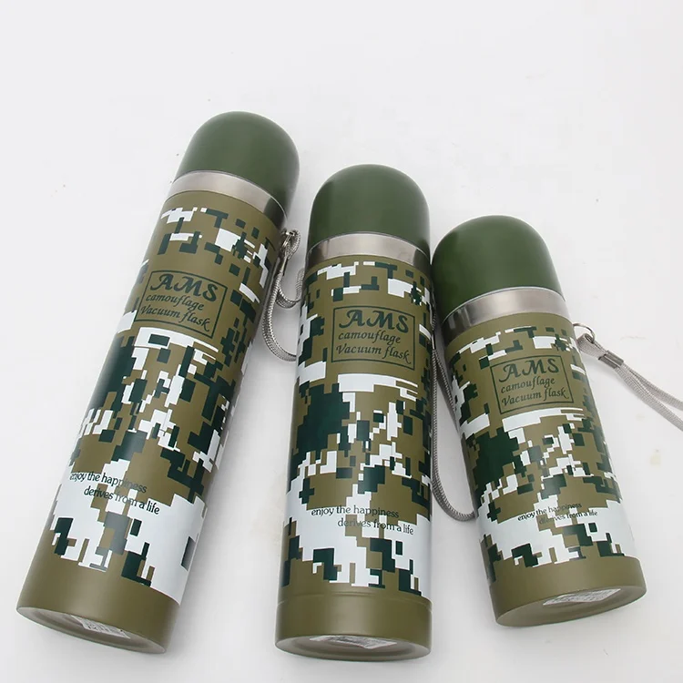 

Wholesale Insulated Thermos Camouflage outdoor vacuum cup Bullet thermos Men's favorites the most cost-effective products