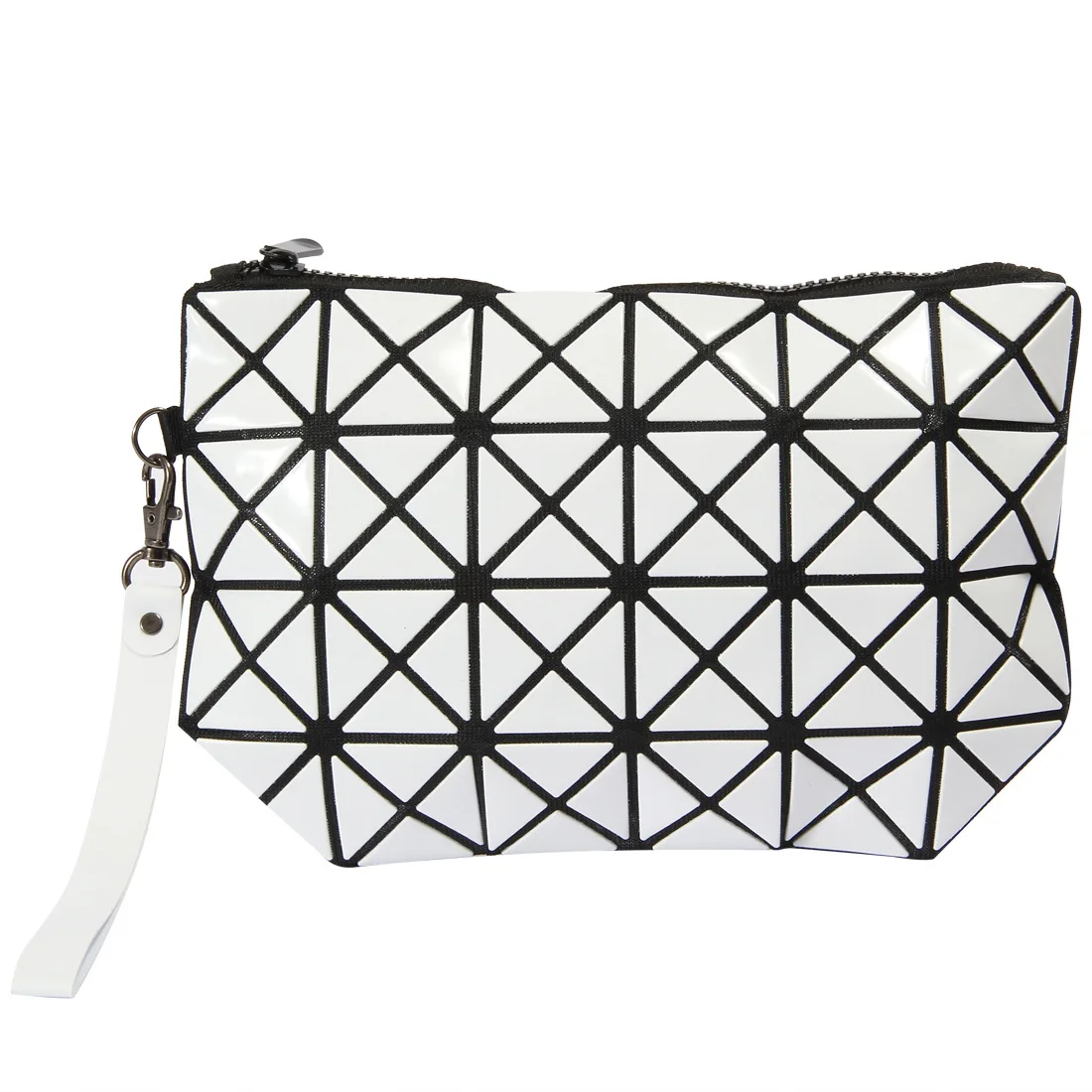 

Hot Selling Geometric Rhombus Folding Portable Cosmetic Make Up Case Bag For Ladies, As pictures