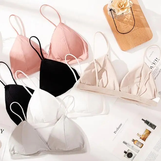 

Dropshipping fashion girl brassiere high quality french triangle cup sexy women bra