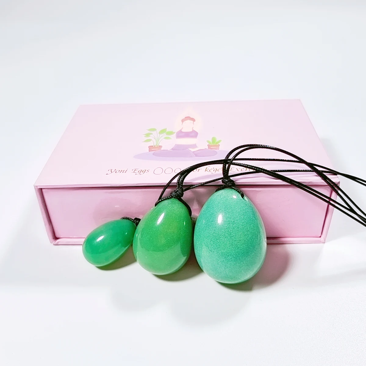 

Green Aventurine yoni egg women kegel exercise yoni egg drilled crystal yoni eggs for vaginal