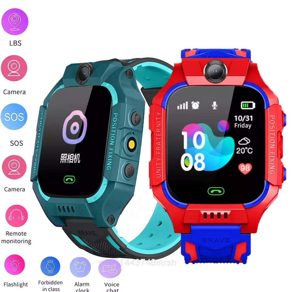 

2021 kids smart watch Waterproof baby SOS Positioning 2G SIM Card Anti-lost Smartwatch children Tracker smart clock Call watch