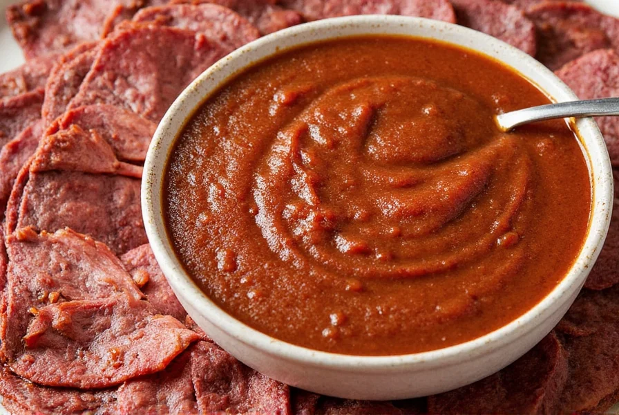 Grill Table with Various Sauces