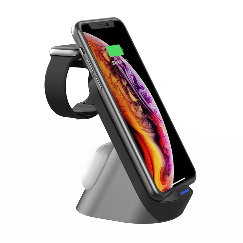 

factory 3 in 1 mobile phone fast 15W Table wireless charger