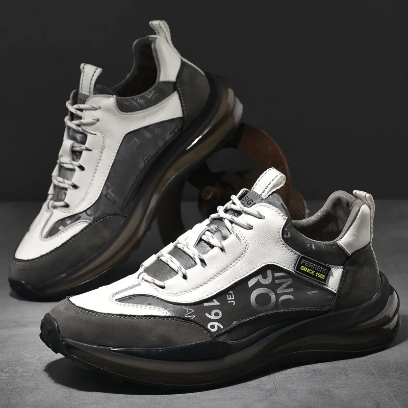 

New Arrivals Winter Zapatillas Footwear Running Soft Sole Sneakers Cowhide Walking Sport Shoe For Men, Optional