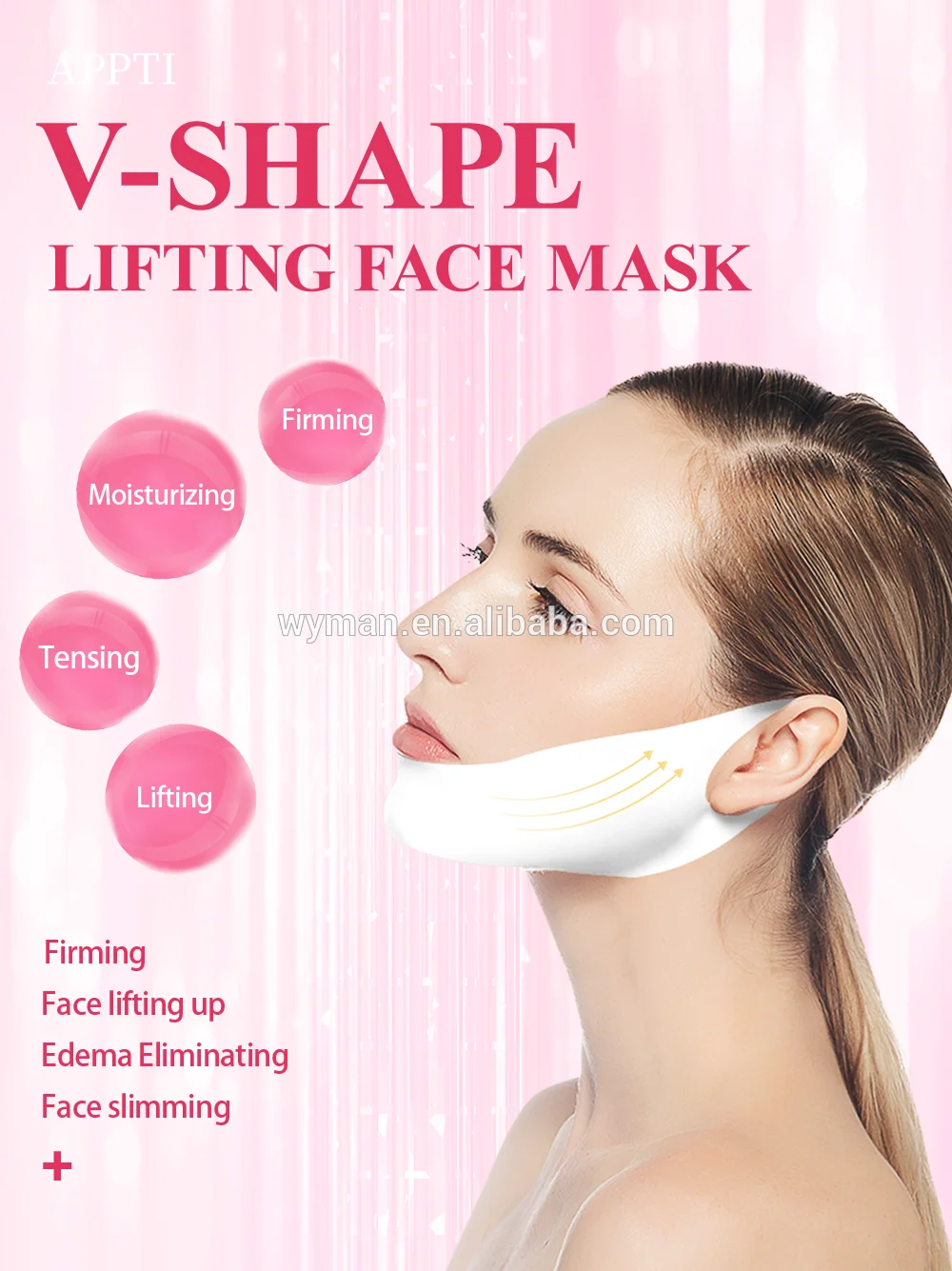 V Line Face Lift Mask And Double Chin Reducer Intense Lifting Layer Mask,Lifting Patch For Chin
