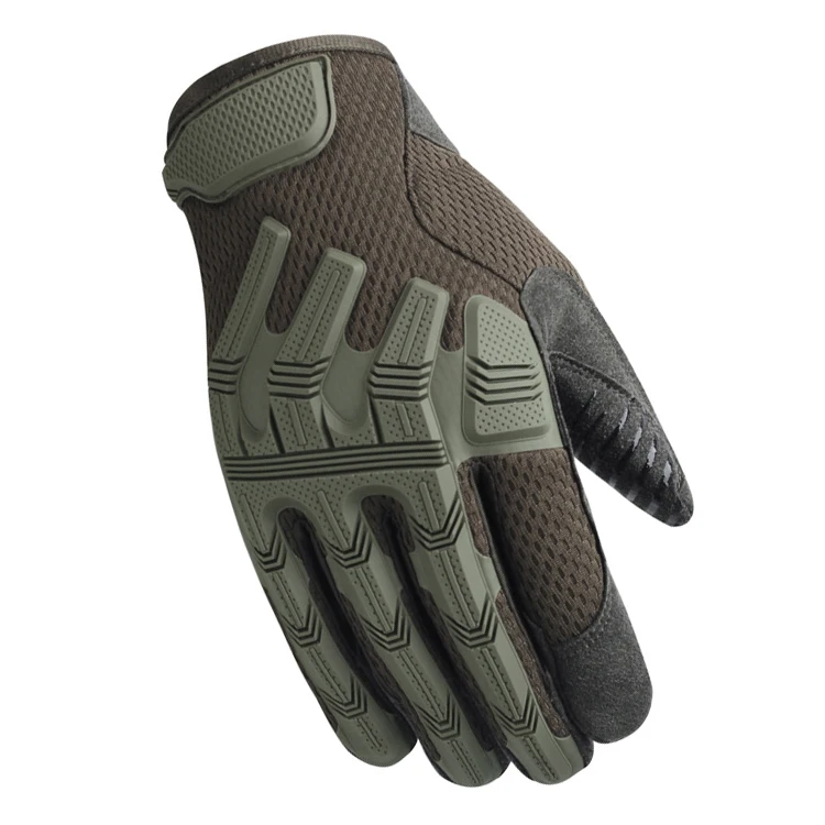 

Support Customization Adjustable Wrist Design Nicely Stitched Tactical Motor Bike Riding Gloves, Black, army green, sandy
