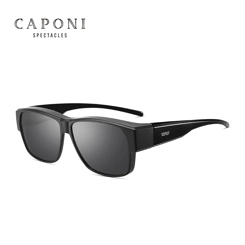 

CAPONI Hot Myopia Polarized Mirror Prescription Sunglasses Mens Outdoors Clip On Sun Glasses Frame For Driving Gafas Ciclismo