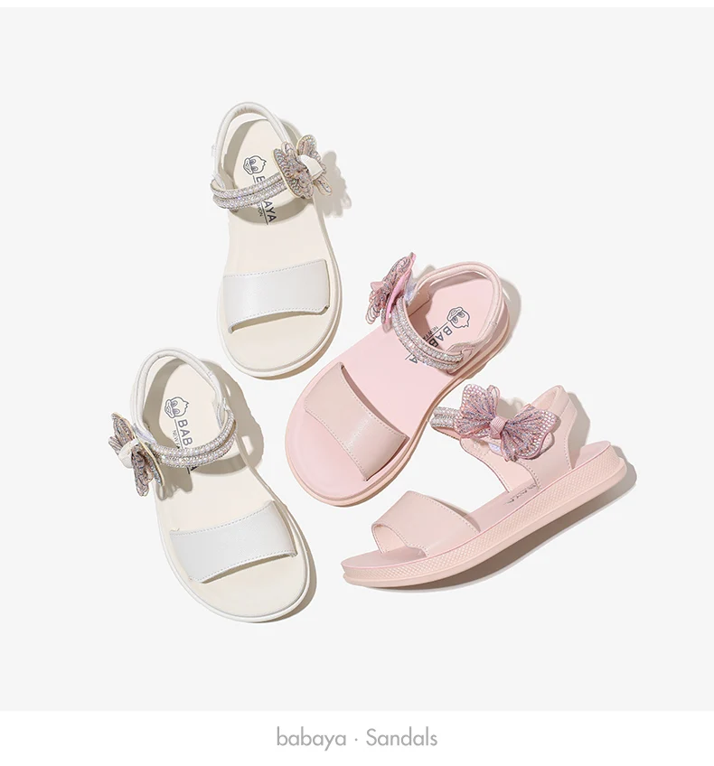 

L36106 Wholesale Summer Hard Wearing Polyurethane Childrens Kids Shoes Sandals, Pink/beige