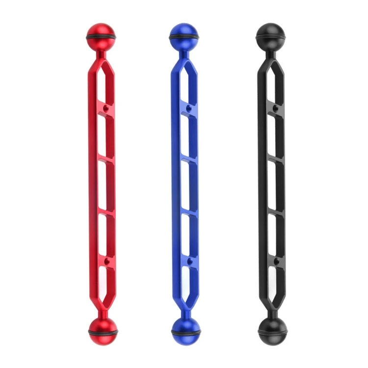 

Dropshipping 11 inch 27.9cm Aluminum Alloy Dual Balls Arm Carbon Fiber Floating Arm for Underwater Torch / Video Light