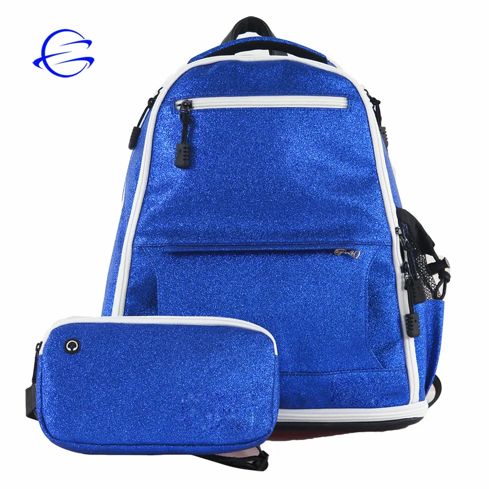 Blue Glitter School Backpack Girls With Attached Bum Bag Buy