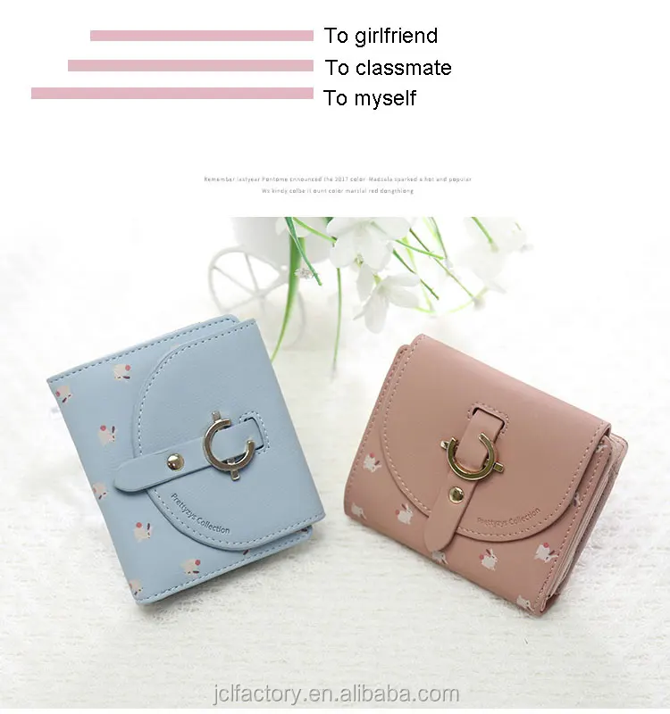 Wholesale Fashion Girls Cute Cartoon Printing Square Mini Wallet Card  Holder Wallet Ladies Wallets and Purses From m.