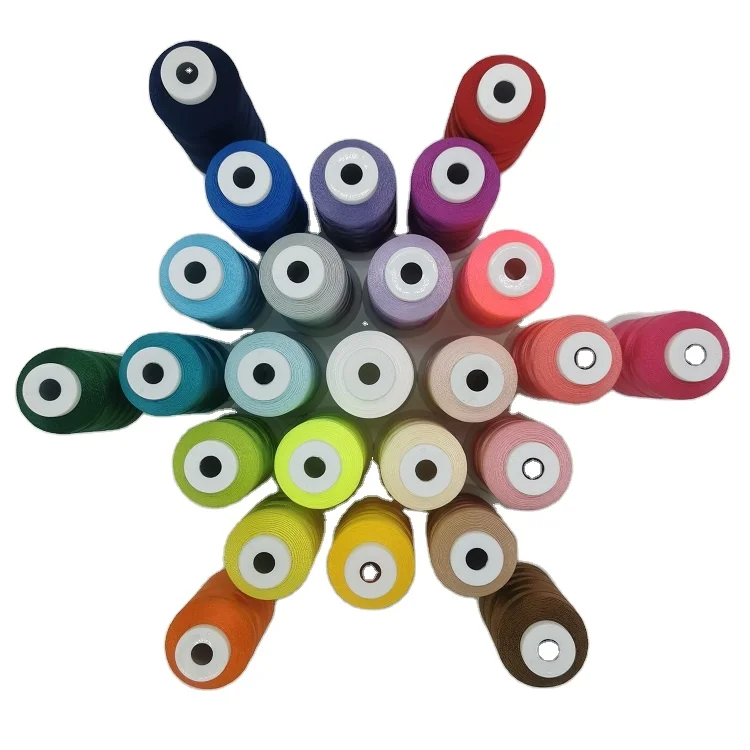 

Sewing Thread Cone Embroidery Factory Wholesale 108D/2 5000yard 100% Polyester Thread for Machine, Pantone colors or customize