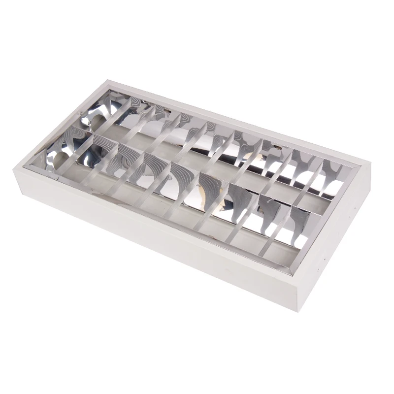 
Louver fixture ceiling double tube light fitting fluorescent light fixture T8 