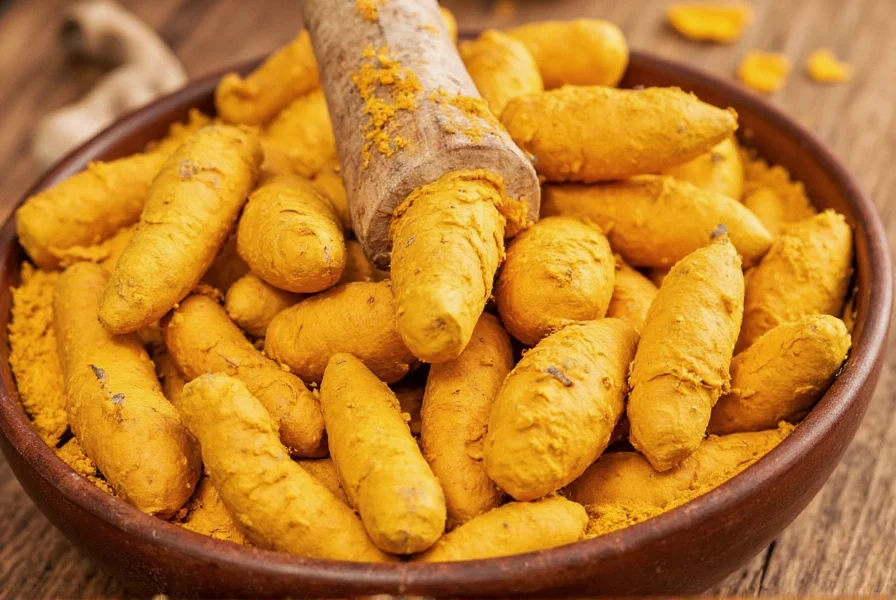 Fresh turmeric root compared to spoiled turmeric showing proper storage techniques