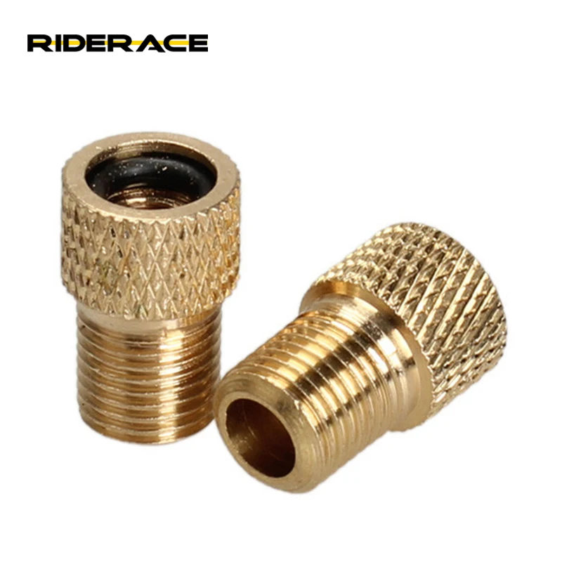 

5Pcs/lot Bicycle presta Bicycle Bike Valve Adaptor Tube Pump Tire Gas Covert Repair Bomba Bicycle Wastgate, Gold