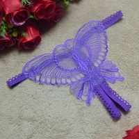 

wholesale Lace Transparent Panties butterfly sexy thong