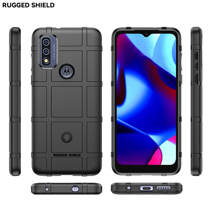 

Rugged Shield Shockproof Soft Case Mobile Phone Case Sublimation Mobile Phone Bags For Motorola G Pure Back Cover, 4 colors