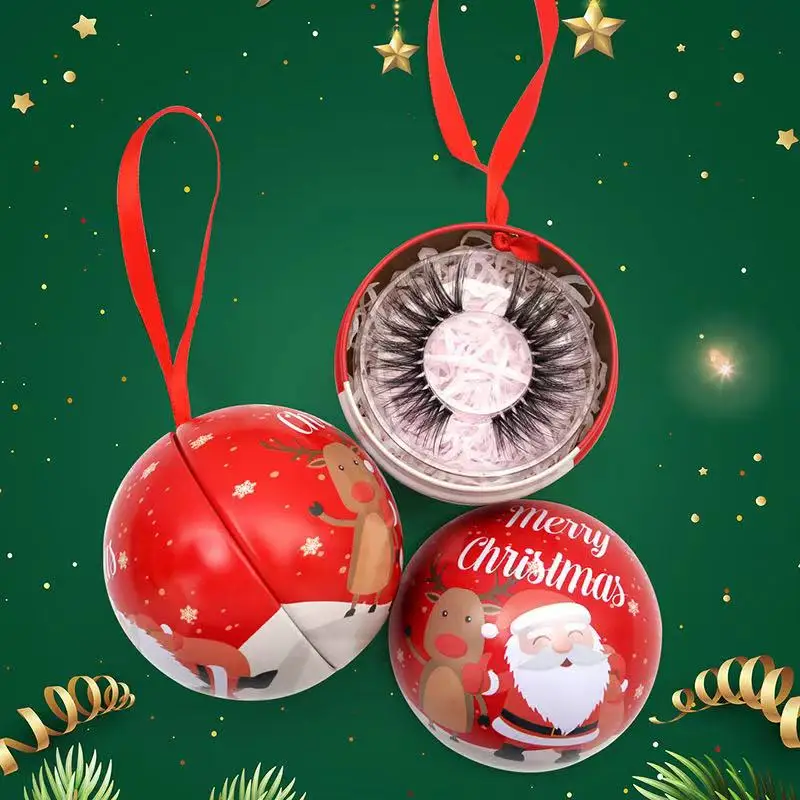 

mink lashes3d wholesale vendor christmas lash packaging boxes