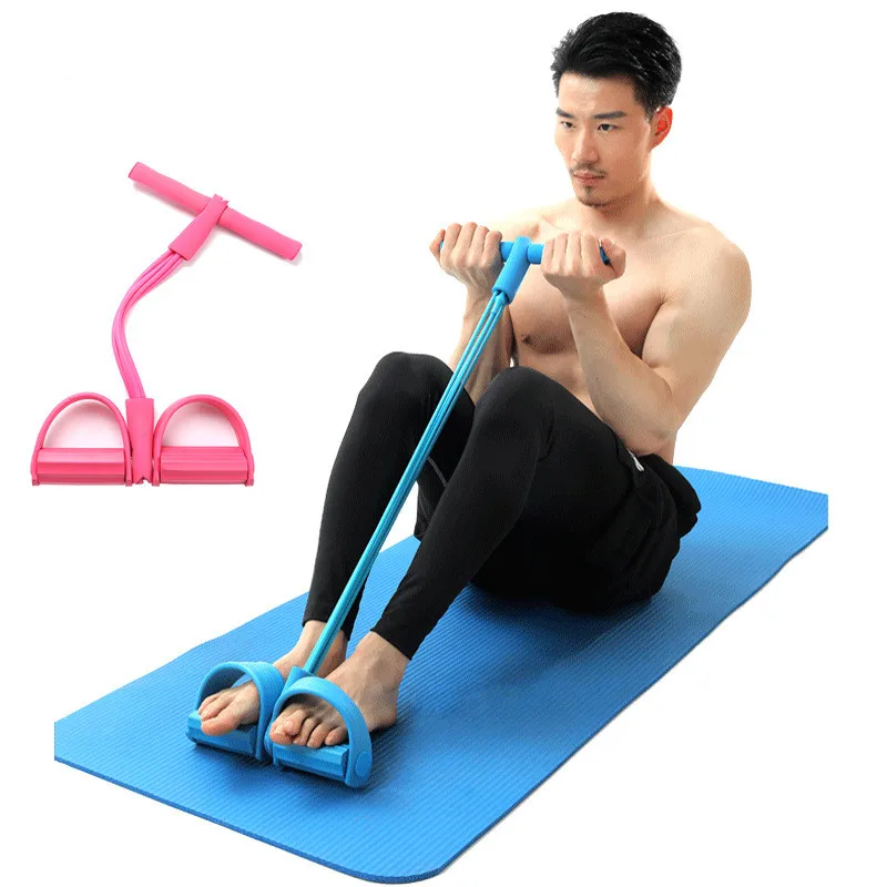 

Resistance Bands Yoga Fitness Equipment Tension Trainer Sports Pilates Foot Chest Leg Latex Rope Gymnastics Elastic Pull