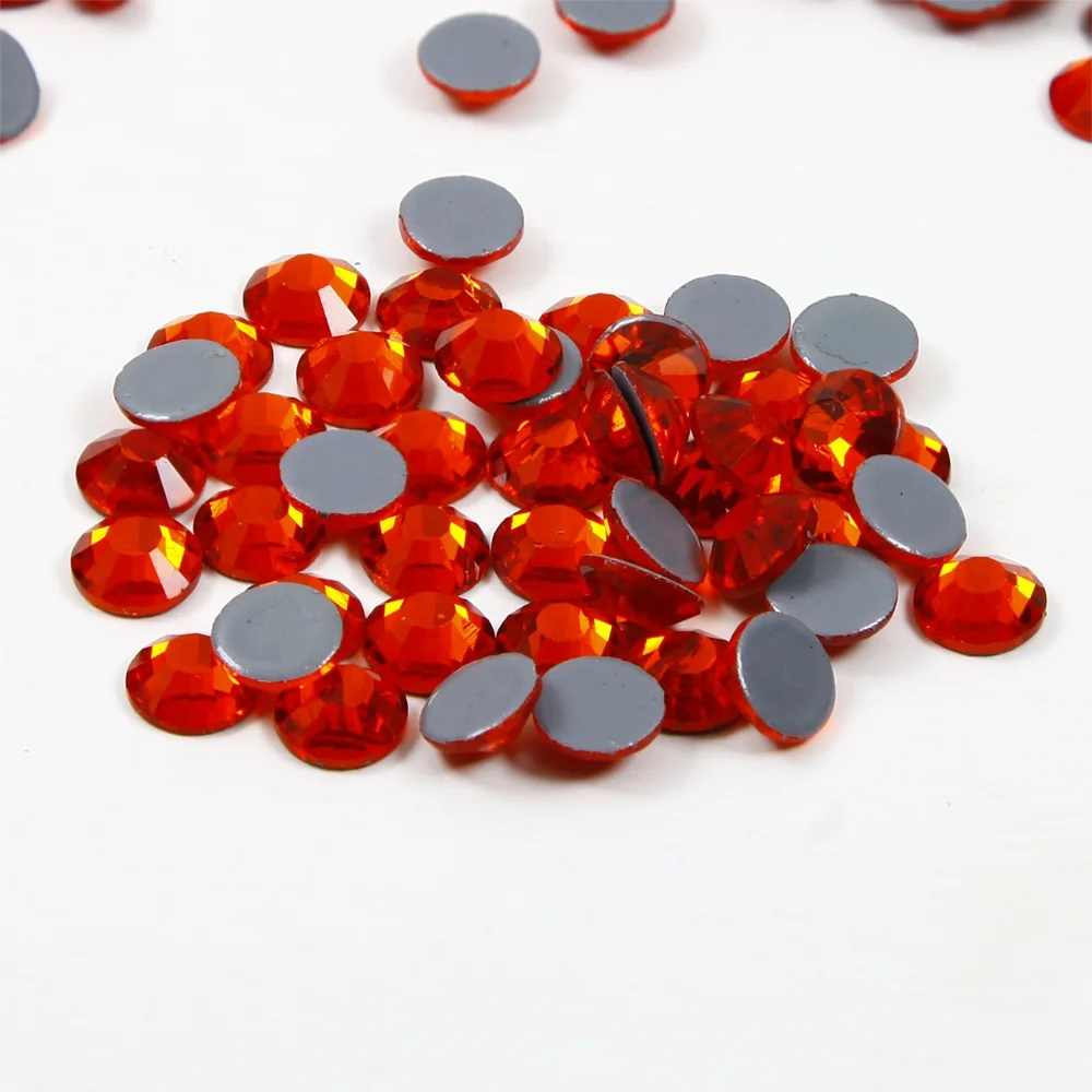 

yantuo ss10 Wholesale orange hyacinth High quality strass Hot fix Rhinestone