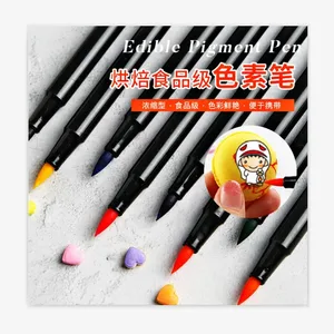 Image of 7 color food ink marker food grade marker pen food coloring edible marker pen