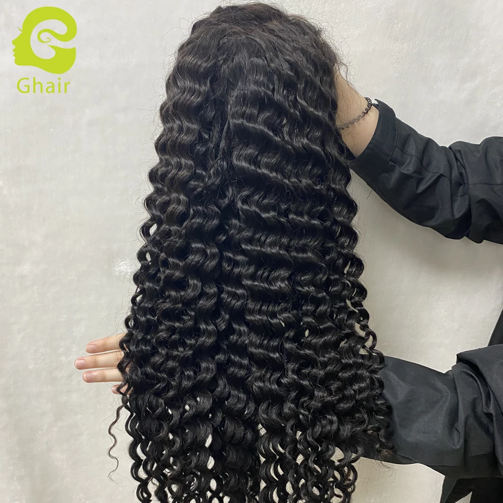 

13x6 transparent hd lace frontal human hair curly wigs Pre Plucked Brazilian Human Hair 13x6 hd lace frontal