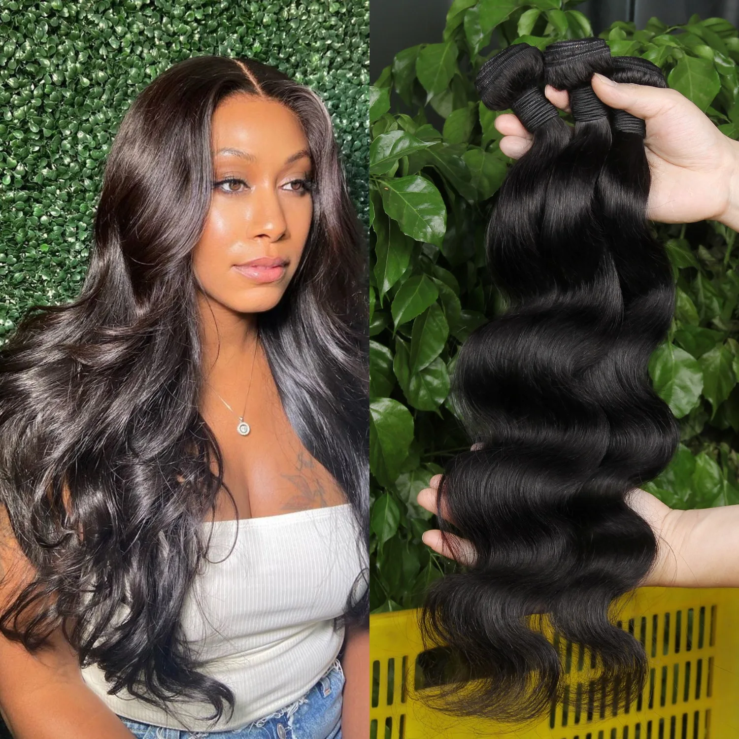 

Raw Hair Material Black Hair Extension Raw Natural Wave Bundles Virgin Remy Hair Extensions