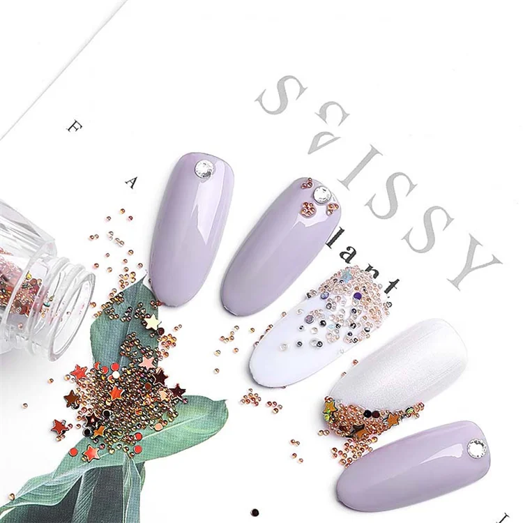 

Wholesale popular various sizes metal nail caviar beads stainless steel 0.6-0.8-1mm caviar nail, Picture