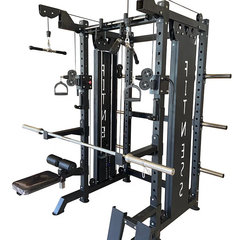 

Commercial fitness gym multi Functional Trainer smith machine squat rack for home, Optional