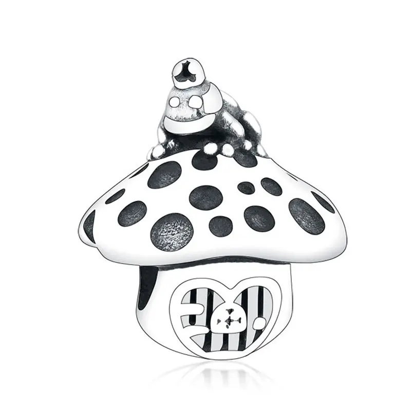 

Factory Price OEM/ODM 925 Sterling Silver Mushroom Beads Charm For Jewelry Making