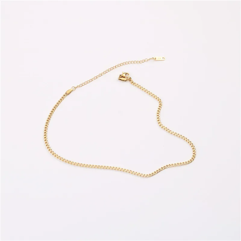 

Joolim Jewelry Gold Plated Cuban Chain Choker Necklace Stainless Steel Jewelry Wholesale
