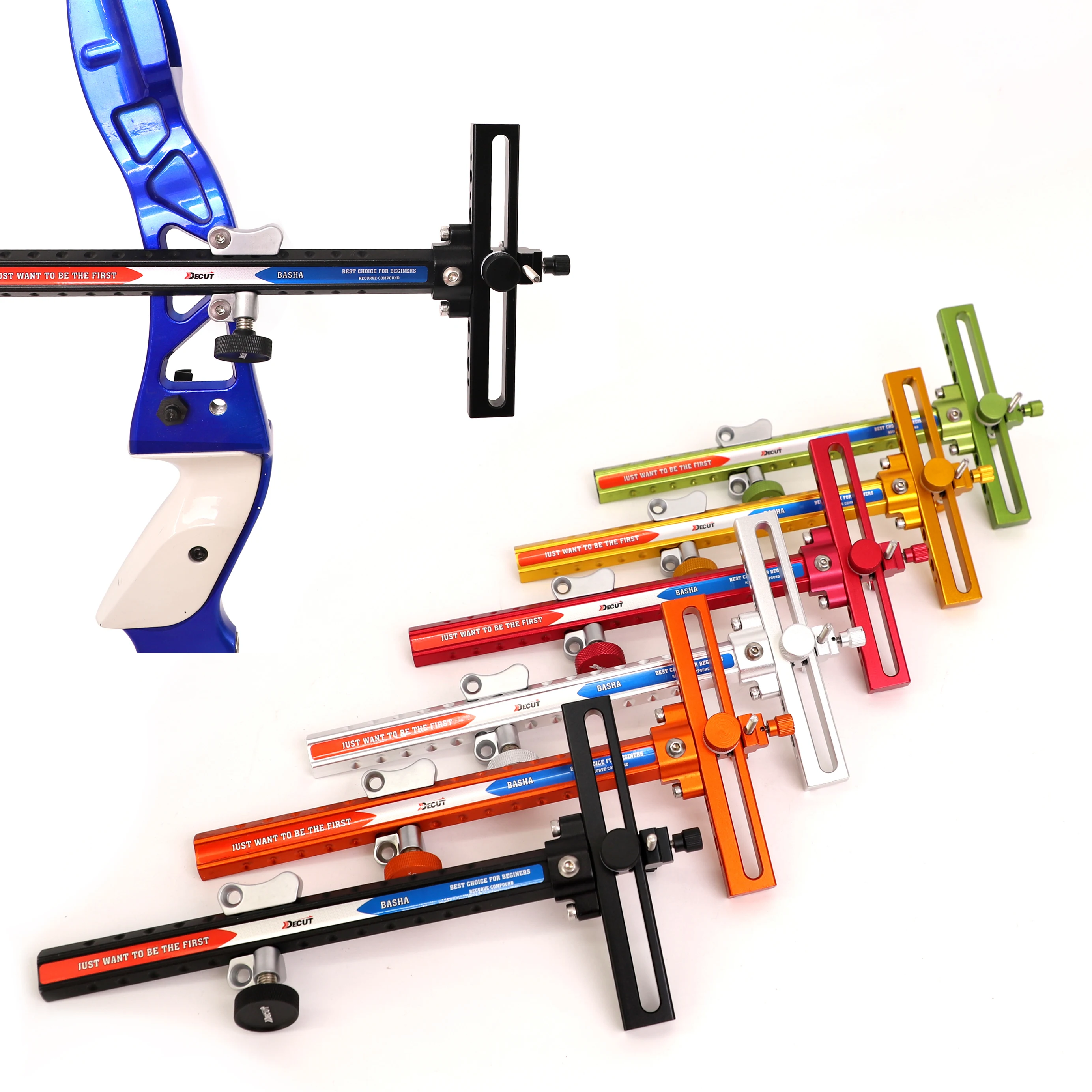 

DECUT High Quality Aluminum + Stainless Steel Bow Sight for Recurve bow hunting shooting Accessory, 7 colors