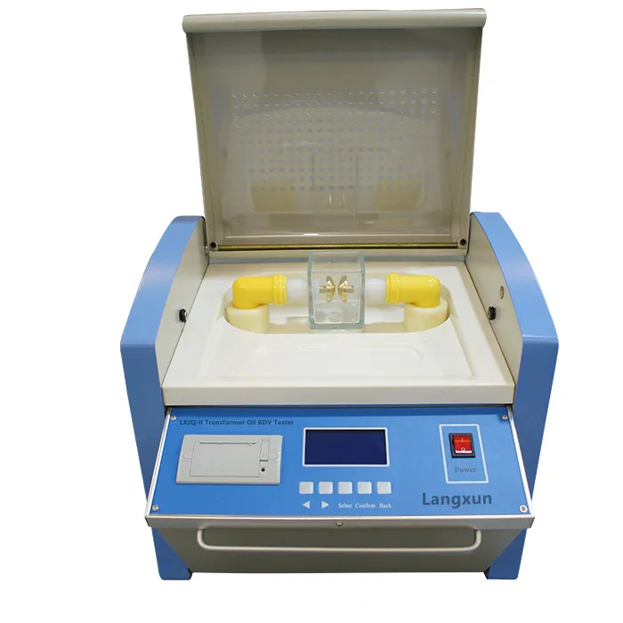 

Automatic transformer oil dielectric strength tester / BDV tester