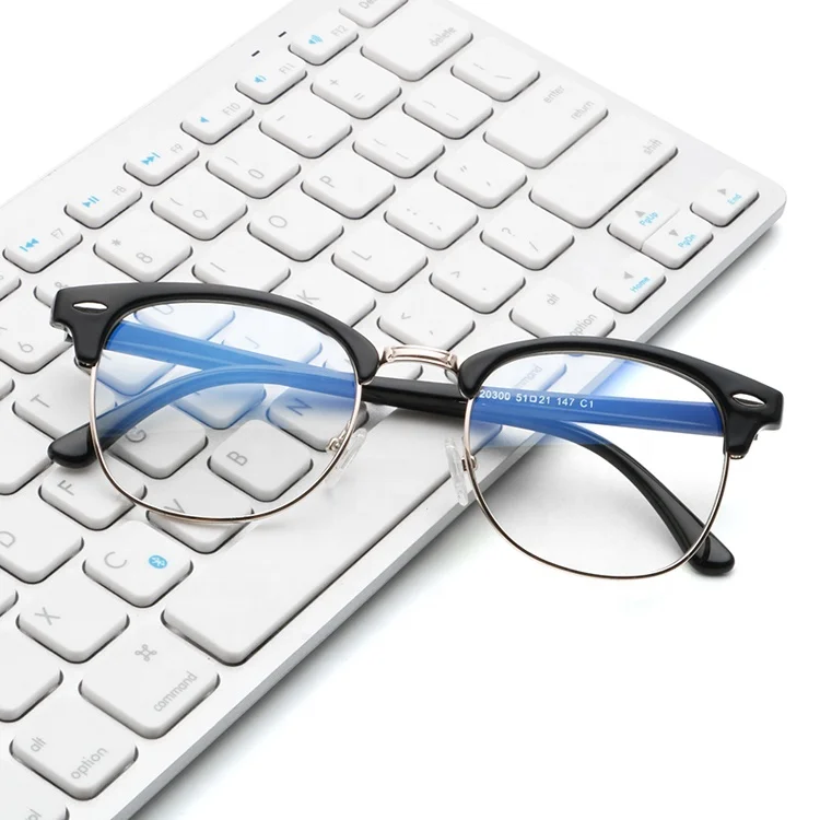 Fashion Anti-Radiation Blue Light Blocking Computer Eyewear Men Anti Blue Light Glasses Frames In Stock