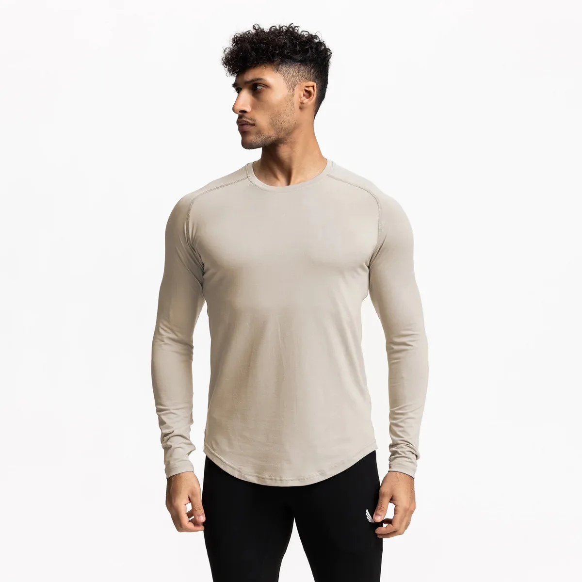 

AOLA Mens Workout Sport T- Shirt Gym Cotton Muscle Sweatshirts Athletic Top Long Sleeve Pullover Shirt