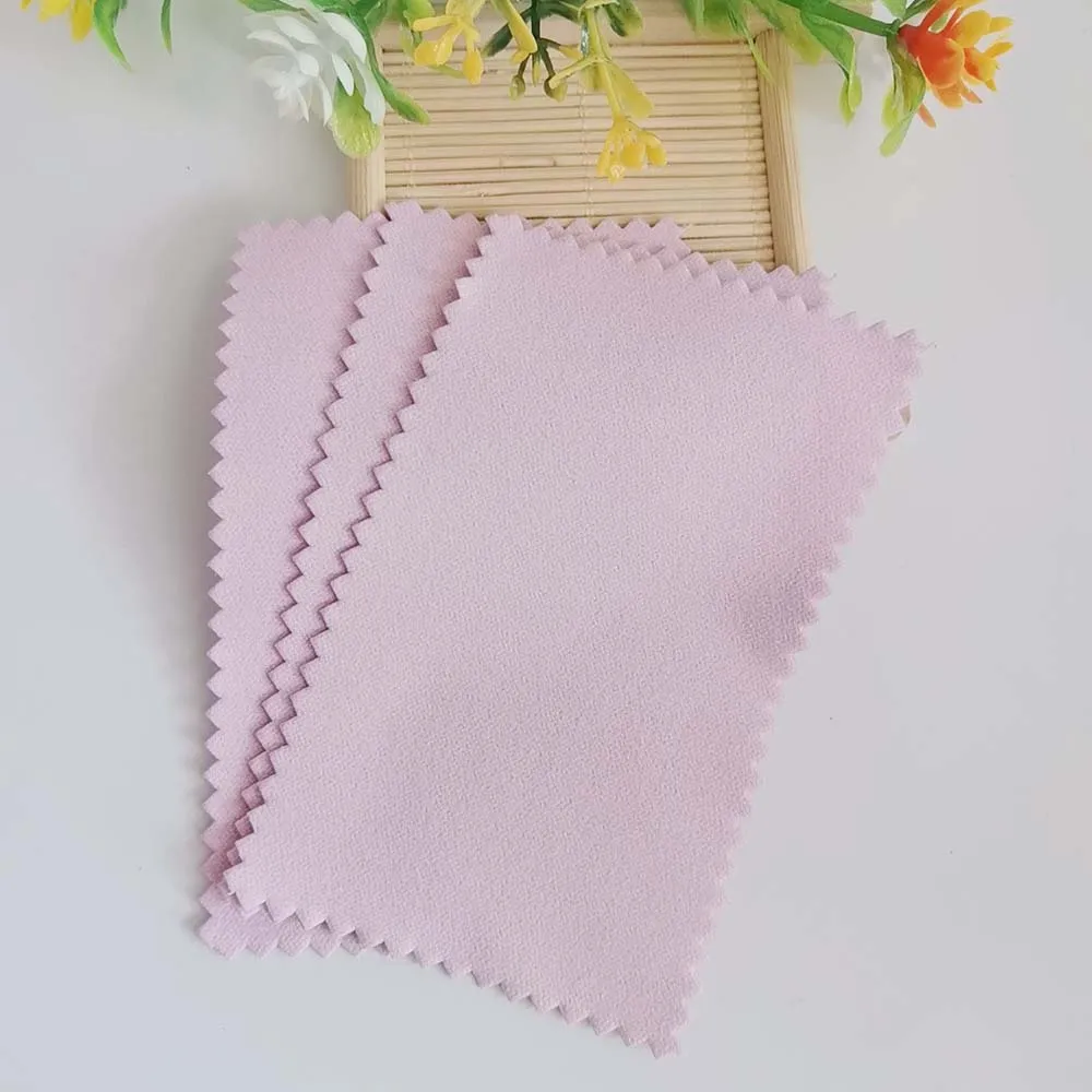 100pcs Custom 65*100mm Polishing Cloth Soft Clean Wipe Wiping Cloth for Silver Gold Jewelry Tool