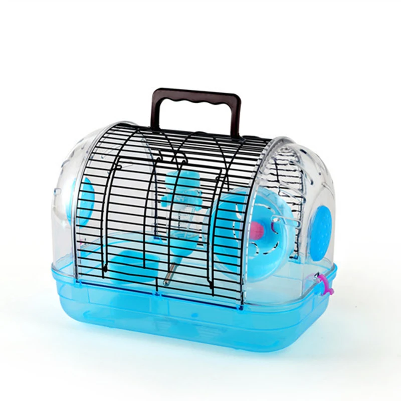 

Pet supplies transparent hamster house pet carrier cage for play outdoor animal cages, White