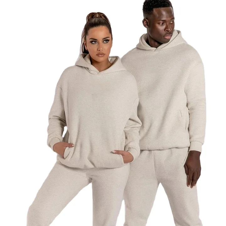 

HT Custom Logo Ladies Tracksuit Set For Women Hooded Mens Jogging Suit Unisex Sweatsuit Set, Custom color