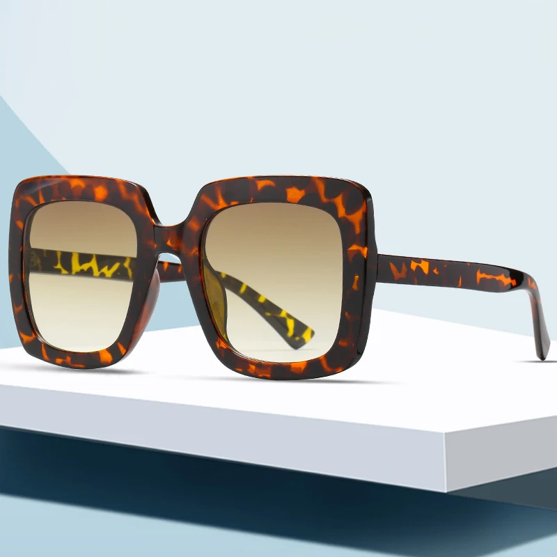 

2021 Europe and the United stated square sunglasses fashion oversize women sunglasses