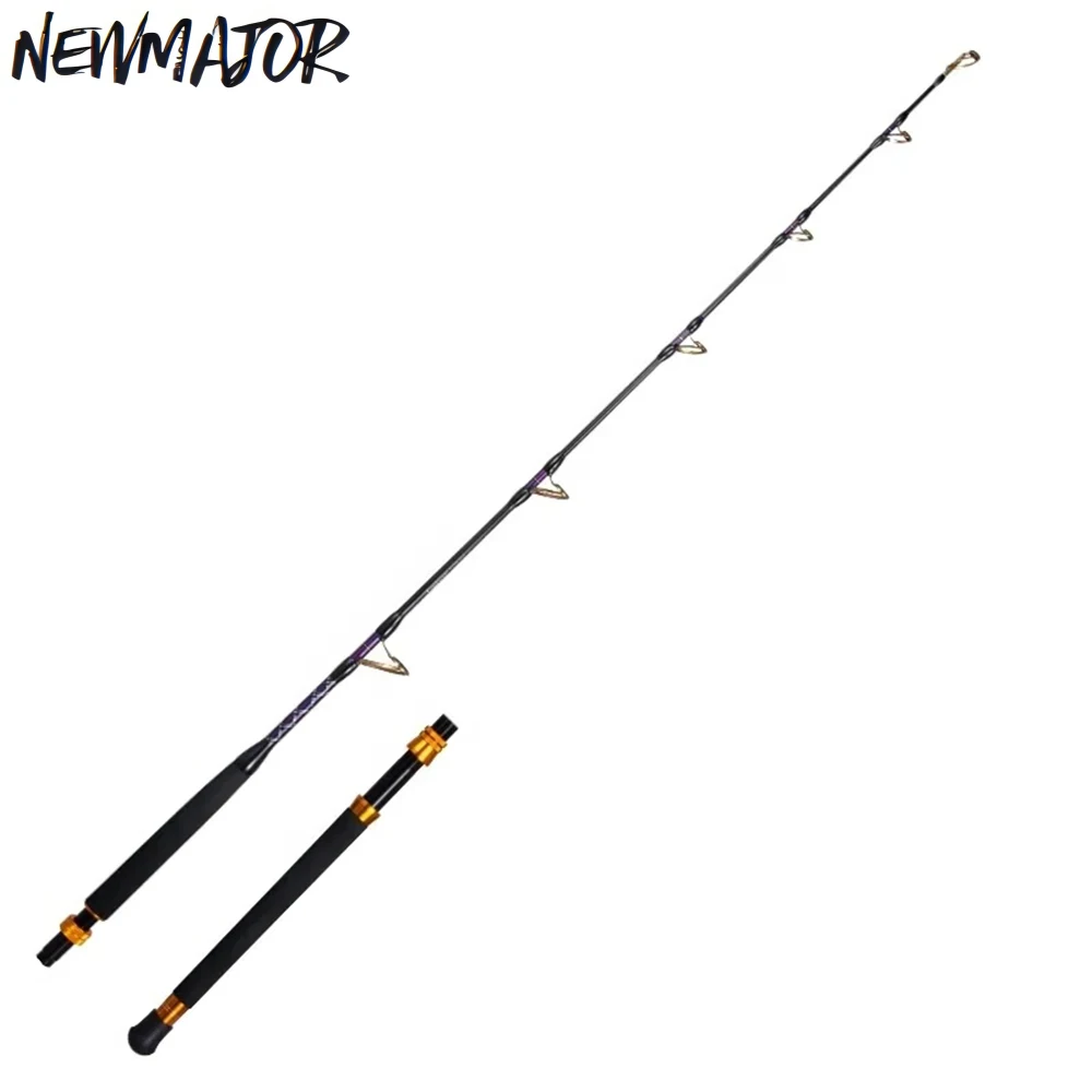 Lurekiller 1.8m 2 Sections 37-64kg High Carbon Boat Rod FAST Action Fuji SIC Guides Big Game Sea Fishing Trolling Rod