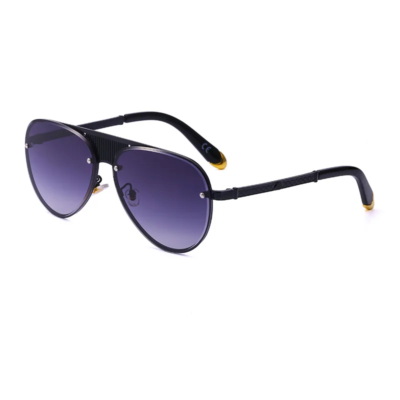 

Classic retro European trendy vintage pilot frameless shades sunglasses 1286