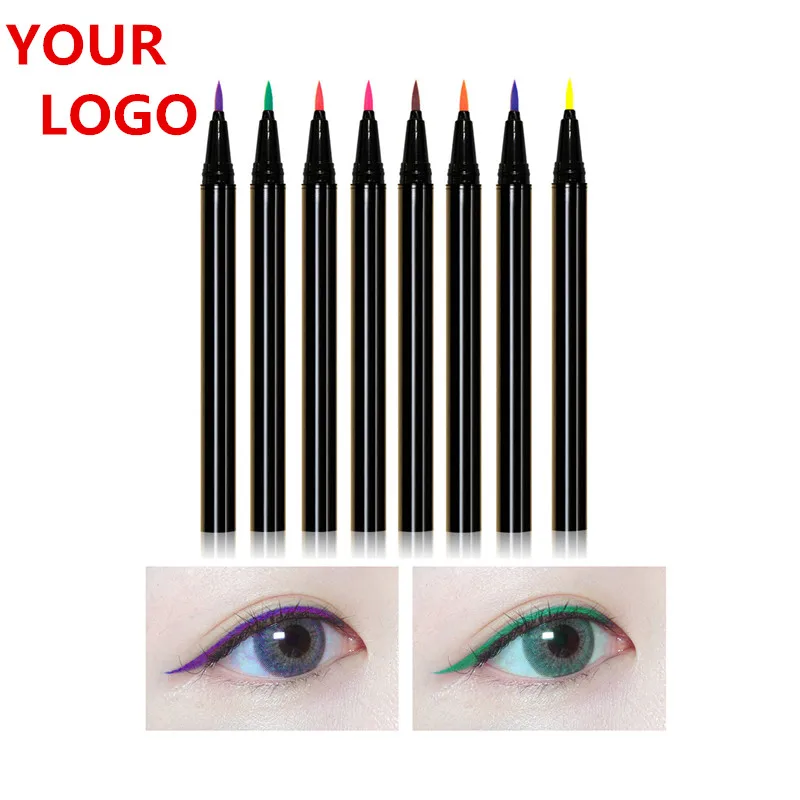 

Wholesale Private Label Eyeliners Lash Liquid Clear No Glue No Magnetic Eyeliner Supplier Liner Pen, Multi-colored