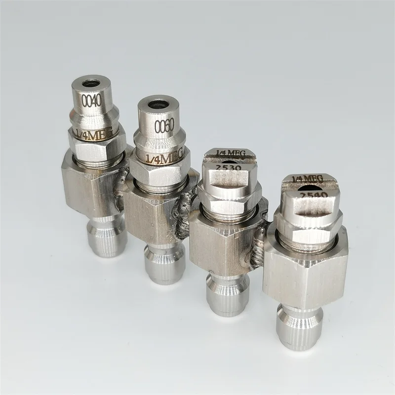 Cleaning Car Pressure Cleaning Nozzle Stainless Steel 1/4 "quick Soft Cleaning Nozzle Kit 4-way Nozzle Bracket