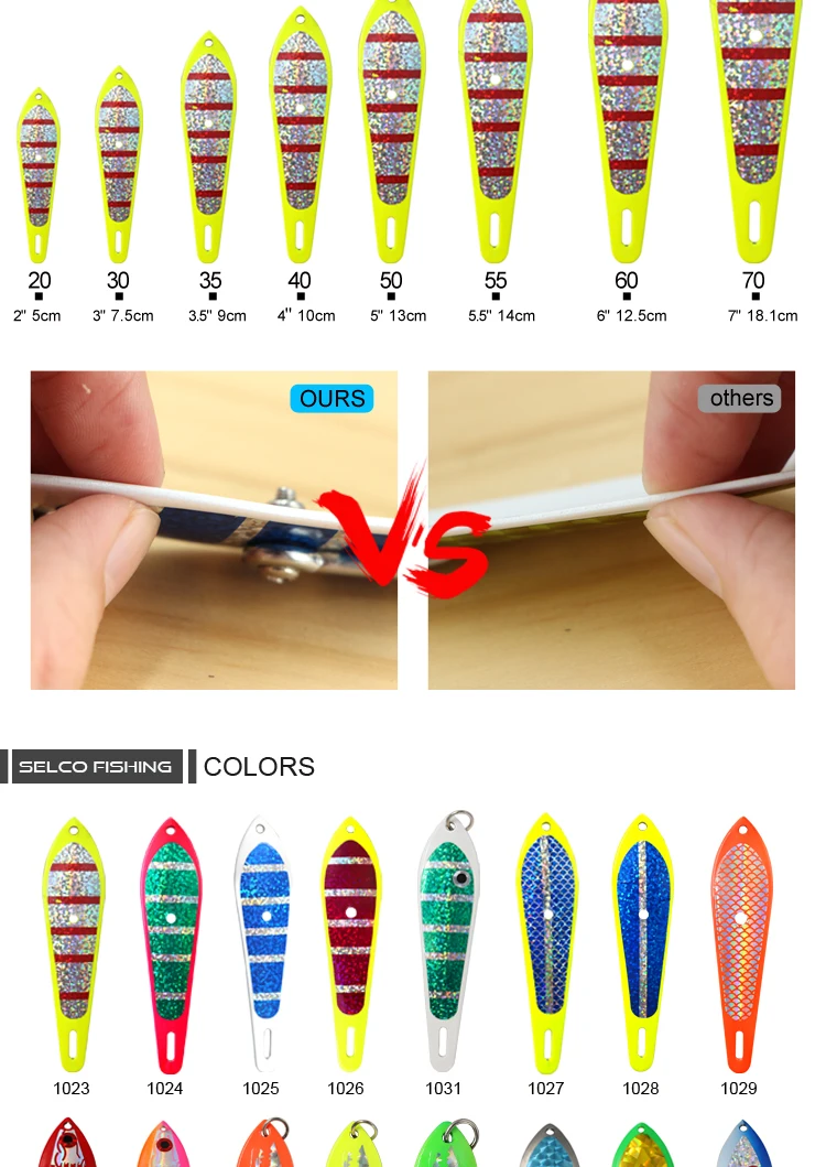 Drone Spoon Stainless Steel Trolling Fishing Metal Spoon Kingfish 4