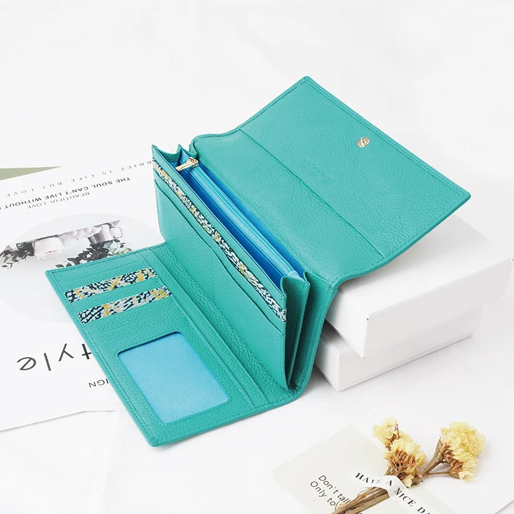 

Fashion Lady Small Purse Short Solid Female Clutch Carteras Women Wallet for Coin Card Cash Invoice, Blue