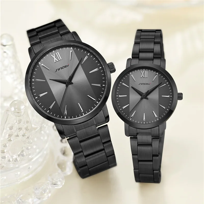 

Simple Quartz Watch For Man And Woman S9819GL Montre Pour Waterproof Beautiful Couple Watches