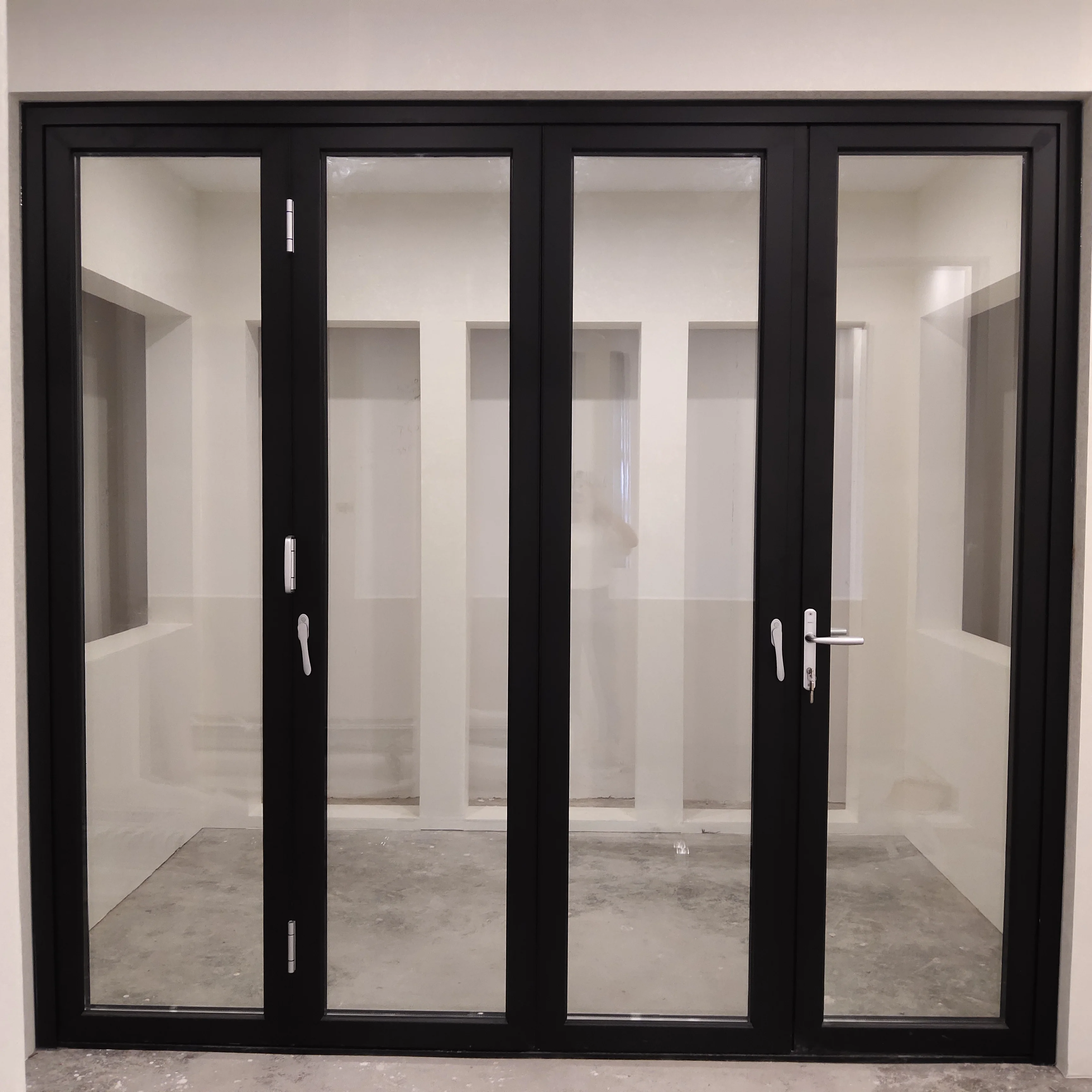 product-Zhongtai-Soundproof Thermal Insulation High Performance Aluminum Folding Doors-img-3